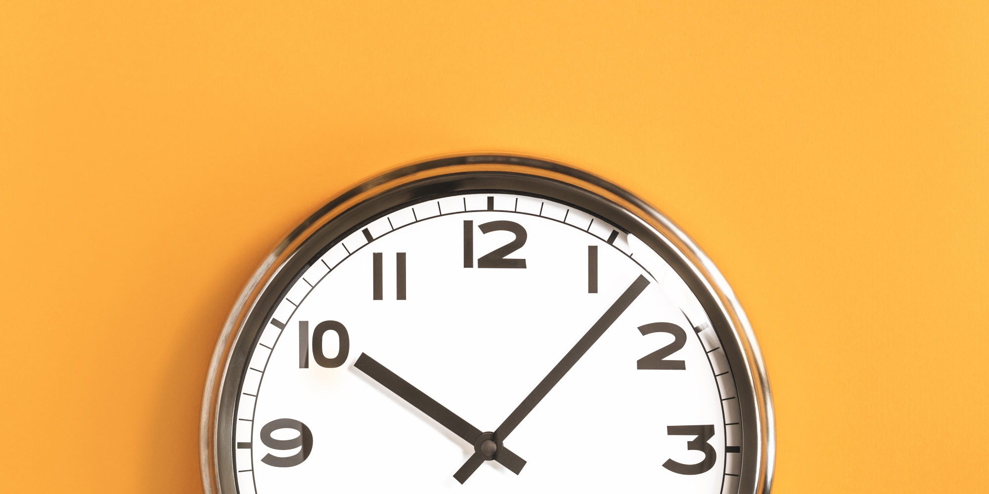 An analog clock displaying time